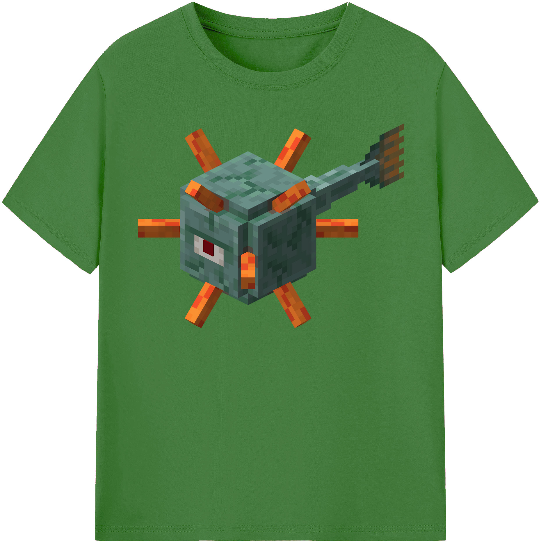 （画像用） マインクラフト ブロックの世界 Minecraft MC Block world レディースカジュアルプリントTシャツ（綿100％）